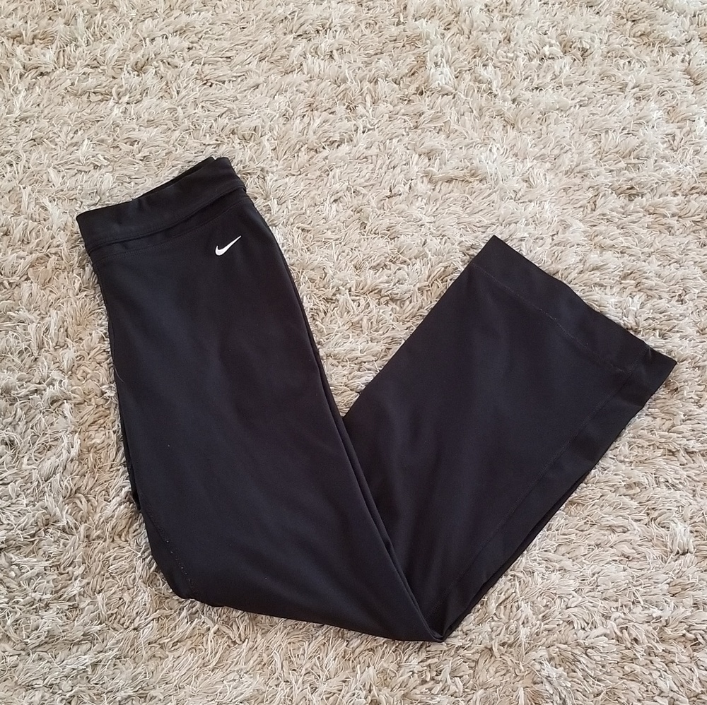 Nike Black and White Workout Pants